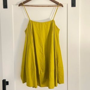 FREE PEOPLE— Struttin’ mini dress green